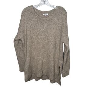 Johnny Was Women’s Sweater Size L Alpaca Wool Blend Tan Pullover Chunky Knit‎